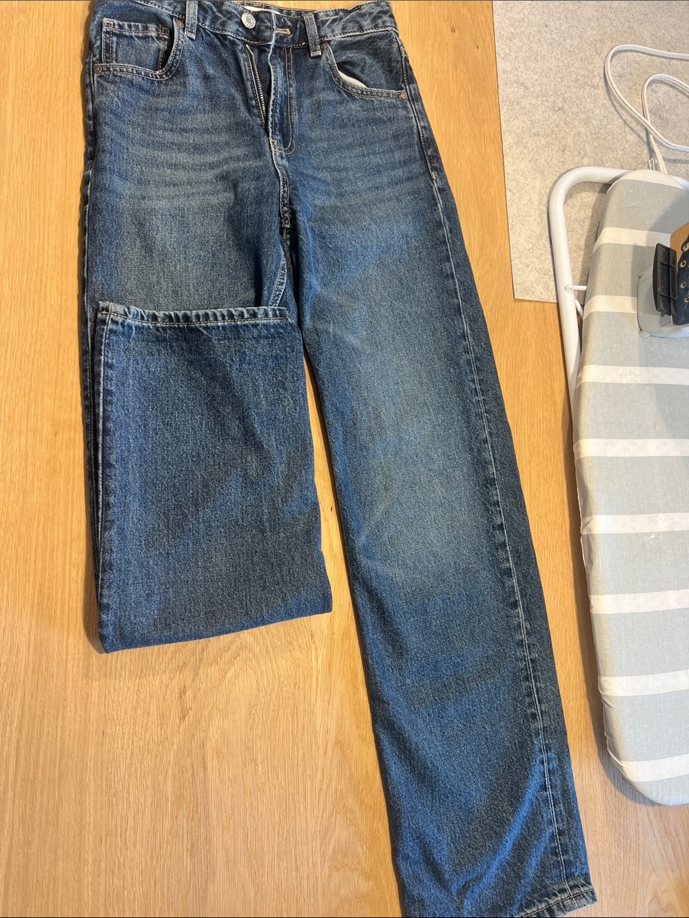 Mango wide leg jeans